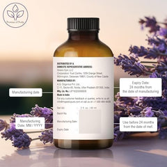 Majestic Pure Lavender Oil amber glass bottle protects from light.