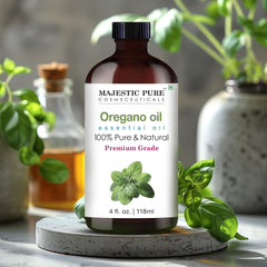 Majestic Pure oregano oil diffuser drops ready for aroma diffusion.