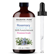 Majestic Pure Rosemary Oil bottle with dropper for diffuser use.