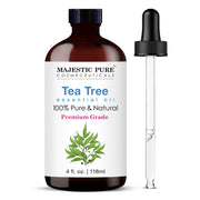 Majestic Pure Tea Tree Oil amber bottle for diffuser and aroma diffusion.