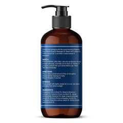 Amber bottle of Majestic Pure Vanilla Massage Oil protects the formula and maintains freshness.