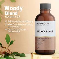 Majestic Pure Wood Essential Oil Blend orange citrus scent for diffusion
