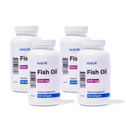MAJOR Omega-3 bottle front displaying 1000 mg softgels for daily use