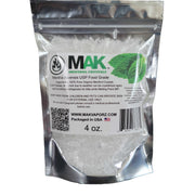 MAK Menthol Crystal 4 oz packaging, ready-to-use and keeps aroma fresh.
