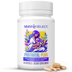 Mama's Select postnatal vitamins bottle front for daily postpartum support