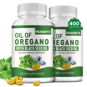 MAMOWYZ Oil of Oregano with Black Seed Oil bottle premium blend for daily wellness