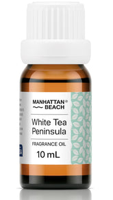 Manhattan Beach White Tea Peninsula bottle pour for precise, mess-free diffuser use.