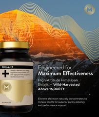 Manna Vitality Shilajit+ Capsules pouring highlights easy daily dosing