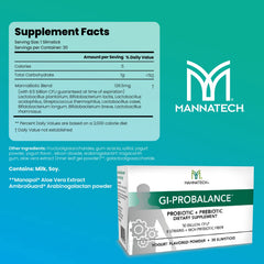 Mannatech GI-ProBalance bottle showing digestive balance on the go