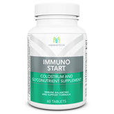 Mannatech ImmunoSTART bottle front highlighting natural immune support with MCP