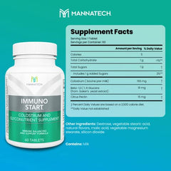 Closeup of ImmunoSTART tablets highlighting easy daily dosing