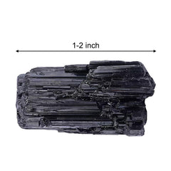MAOSGO Black Tourmaline Crystals raw one-to-two-inch crystals for shielding electronics