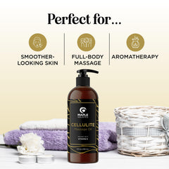 Maple Holistics anti cellulite oil applied by hands during massage