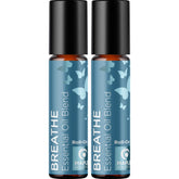 Maple Holistics Breathe roll-on bottle with refreshing eucalyptus and mint aroma for quick refresh