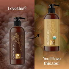 Maple Holistics Castor Oil as a carrier oil for essential oils.