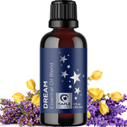 Maple Holistics Dream blend bottle pour for a calming bedtime ritual.