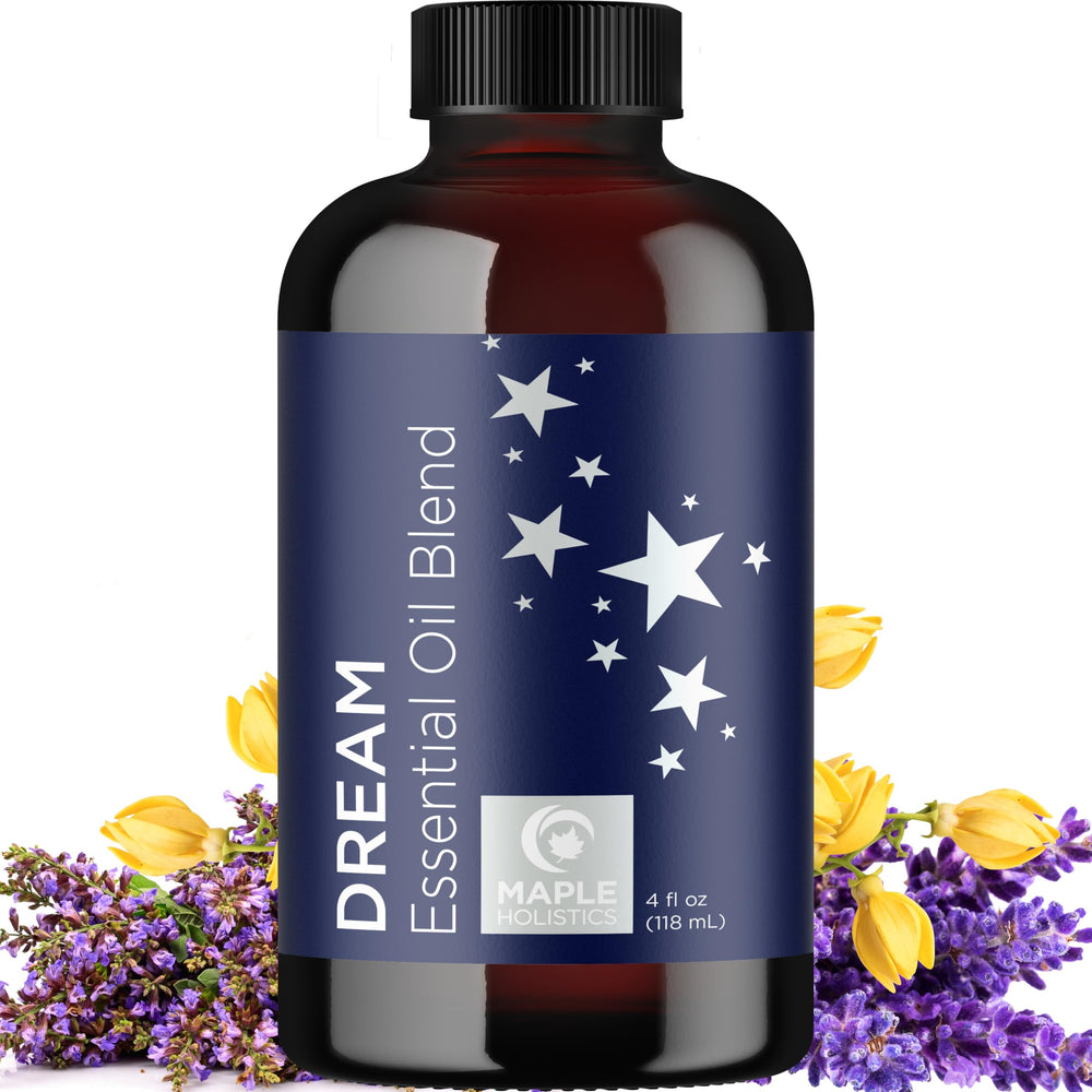 Maple Holistics Dream diffuser oil bottle for calming nighttime ambiance
