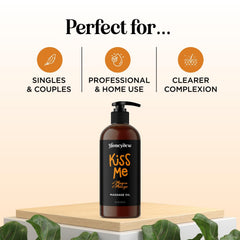 Maple Holistics Mango Sensual Massage Oil on partners' hands for a shared romantic moment