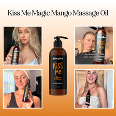Maple Holistics Mango Sensual Massage Oil applied to skin for lasting hydration