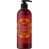 Maple Holistics relaxing massage oil bottle for a calm at-home spa session.