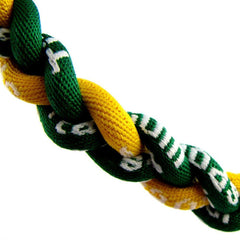 MapofBeauty three-braided rope necklace; sporty style for focus-friendly outfits.