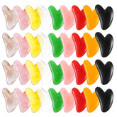 Maquita heart-shaped gua sha in yellow for facial massage and gentle contouring