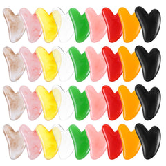 Maquita heart-shaped gua sha in yellow for facial massage and gentle contouring