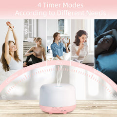 Marchred diffuser displays seven-color ambient light for mood enhancement.