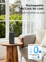 Marchred USB rechargeable battery diffuser charging via USB-C for cordless use.