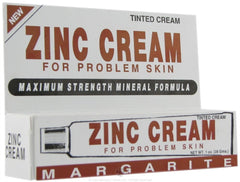Margarite Zinc Cream 1oz jar, pack of 3, ideal for daily skincare