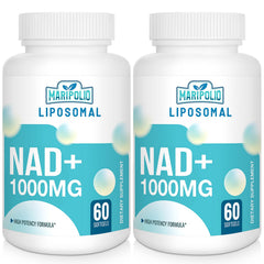 Maripolio liposomal NAD+ 1000mg softgels bottle demonstrates high-potency energy support.