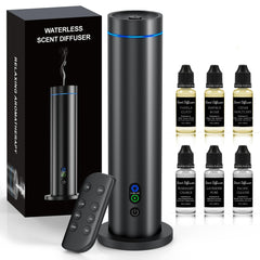Maromalife waterless diffuser package with starter oils for easy scent setup.