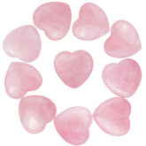 Marrywindix rose heart stone palm in hand for calming energy and focus