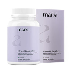 Mars by GHC Nitric Oxide Capsules bottle front for daily active routines.