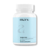 Mars Surgemax bottle closeup shows natural capsules for daily energy support
