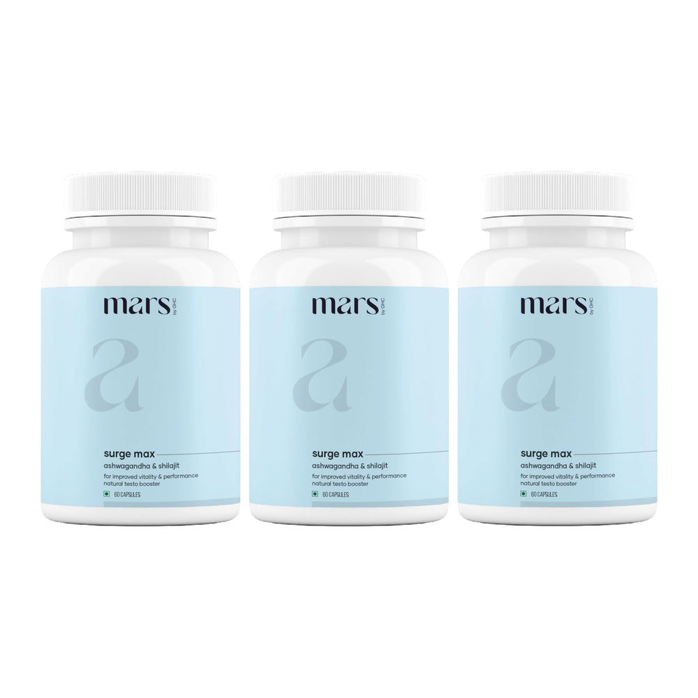 Mars Surgemax bottle front for daily energy support.