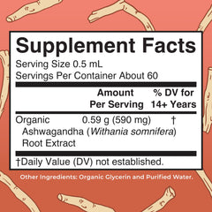 MaryRuth Organics Ashwagandha Drops dropper ready for easy daily use