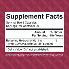Closeup of MaryRuth Organics Berberine capsules showing smooth, easy-to-swallow texture.