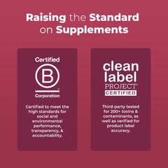 Serving size illustration shows two capsules per day option for use.
