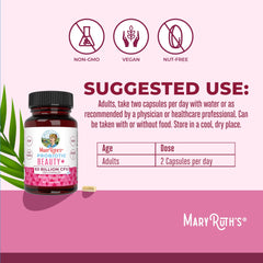 MaryRuth Organics Ceramosides capsules support skin elasticity and hydration