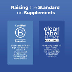 Close-up of probiotic blend in MaryRuth Complete Gut Health+ packaging.