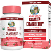 MaryRuth Organics Cranberry Gummies bottle front for vegan urinary health support.