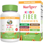 MaryRuth Organics kids fiber gummies bottle front view 60 servings