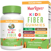 MaryRuth Organics kids fiber gummies bottle front view 60 servings