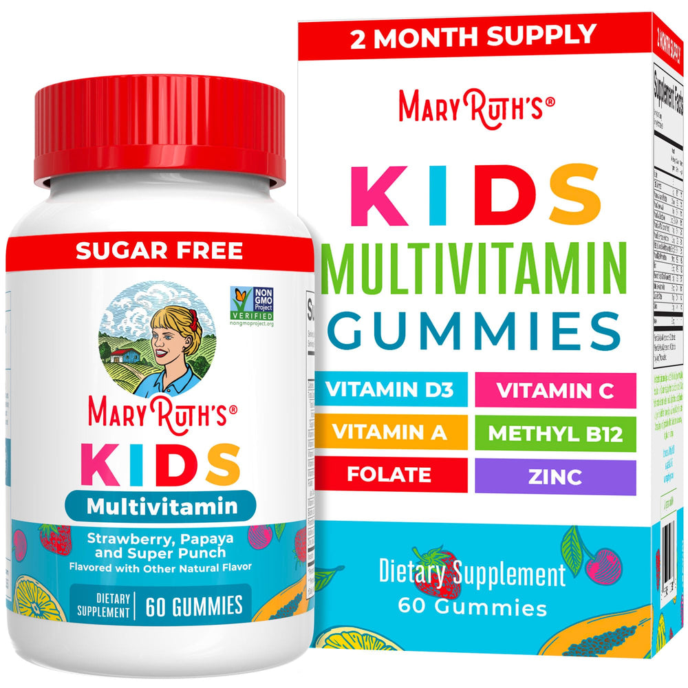 MaryRuth Organics Kids Multivitamin Gummies strawberry flavor for daily nutrition