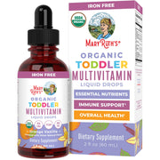 MaryRuth Organics kids multivitamin toddler bottle drops; convenient daily nutrients for growth.