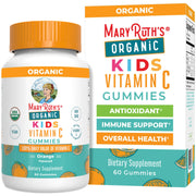 MaryRuth Organics Kids Vitamin C gummies pack shot for convenient daily immune support.
