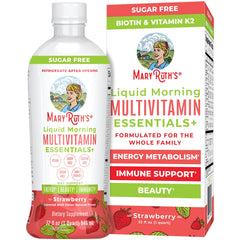 MaryRuth Organics Essentials+ fruit punch bottle for daily wellness