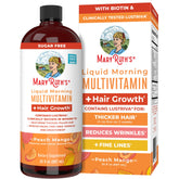 MaryRuth Organics liquid multivitamin bottle for daily wellness and hair growth support.