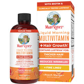 MaryRuth Organics Liquid Multivitamin + Hair Growth bottle shown for daily wellness and hair support
